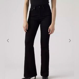 Levi's Women's Black High Rise Flare 726 Jeans Size 29